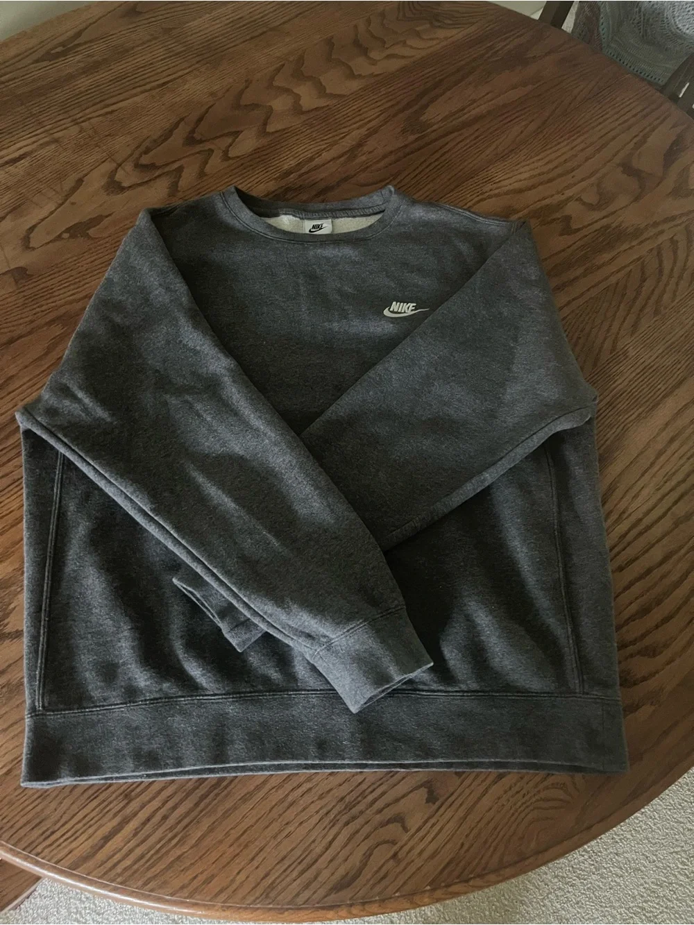 Nike Men's Charcoal Gray Crewneck Sweatshirt